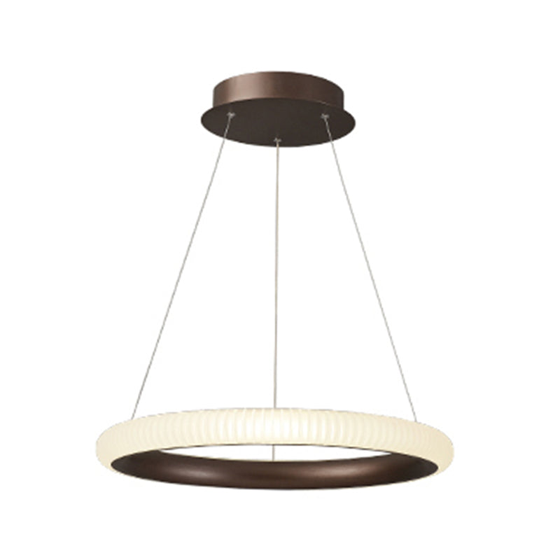 Twisted Shade Metal Chandelier Light Modern 1-Light Chandelier Lighting Fixture