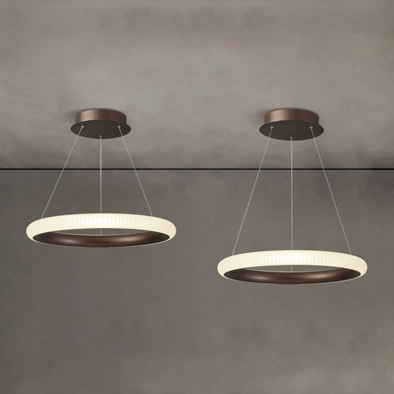 Twisted Shade Metal Chandelier Light Modern 1-Light Chandelier Lighting Fixture