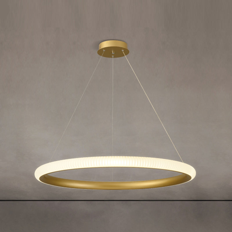 Twisted Shade Metal Chandelier Light Modern 1-Light Chandelier Lighting Fixture