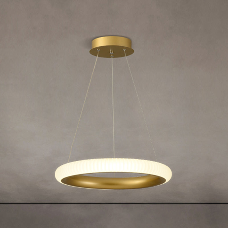 Twisted Shade Metal Chandelier Light Modern 1-Light Chandelier Lighting Fixture