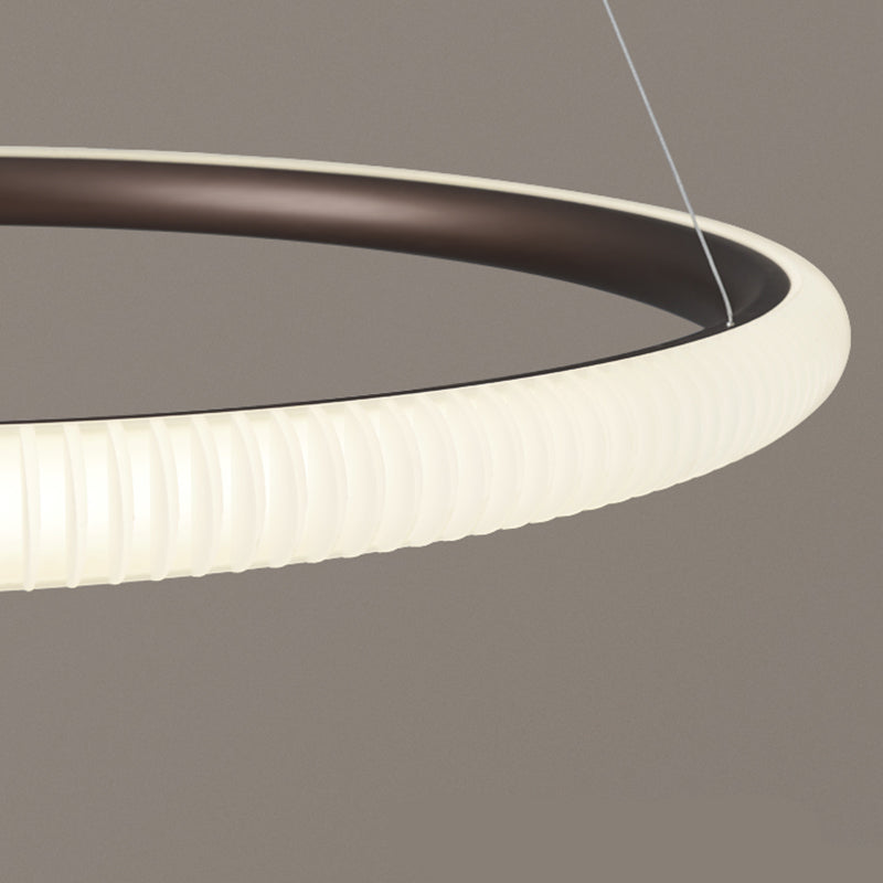 Twisted Shade Metal Chandelier Light Modern 1-Light Chandelier Lighting Fixture