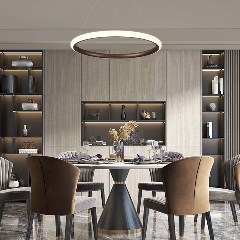 Twisted Shade Metal Chandelier Light Modern 1-Light Chandelier Lighting Fixture