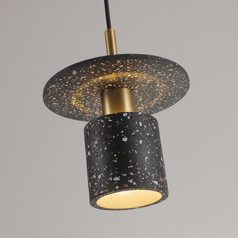 1 Light Unique Hanging Pendant Modern Style Cement Hanging Lighting for Living Room