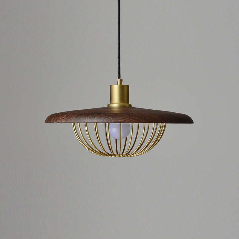 Metal Round Shape Hanging Light Modern Style 1-Light Hanging Light Mounted Fixtures