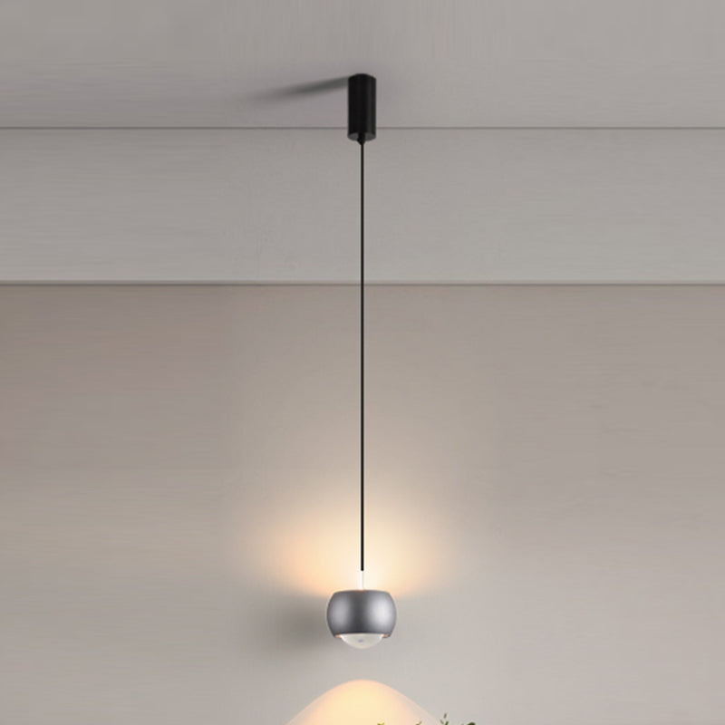 Metal Round Shape Hanging Light Modern Style 1 Light Hanging Light Mount Fixtures