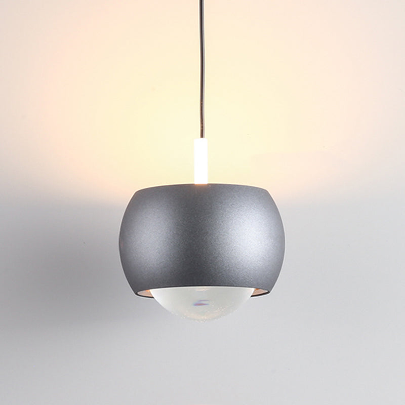 Metal Round Shape Hanging Light Modern Style 1 Light Hanging Light Mount Fixtures