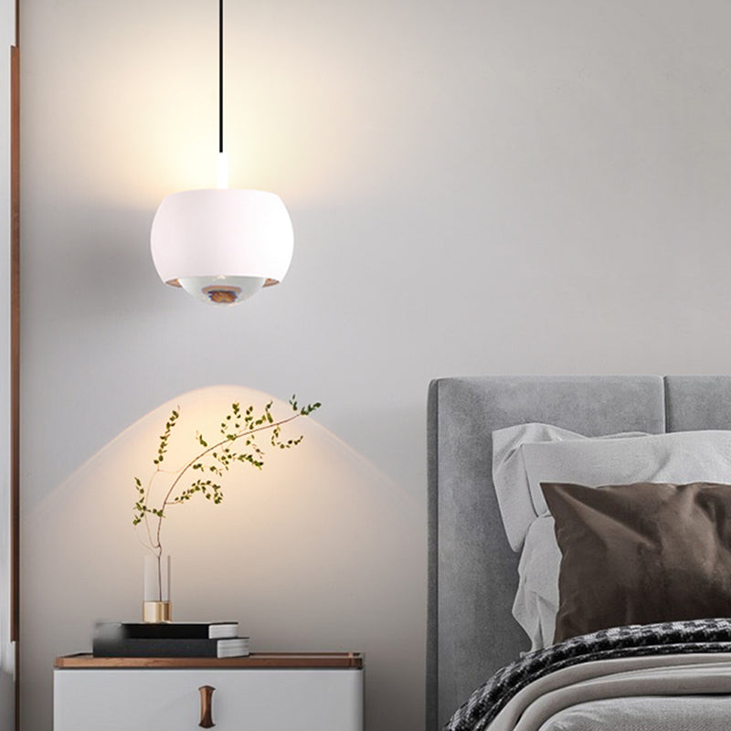 Metal Round Shape Hanging Light Modern Style 1 Light Hanging Light Mount Fixtures