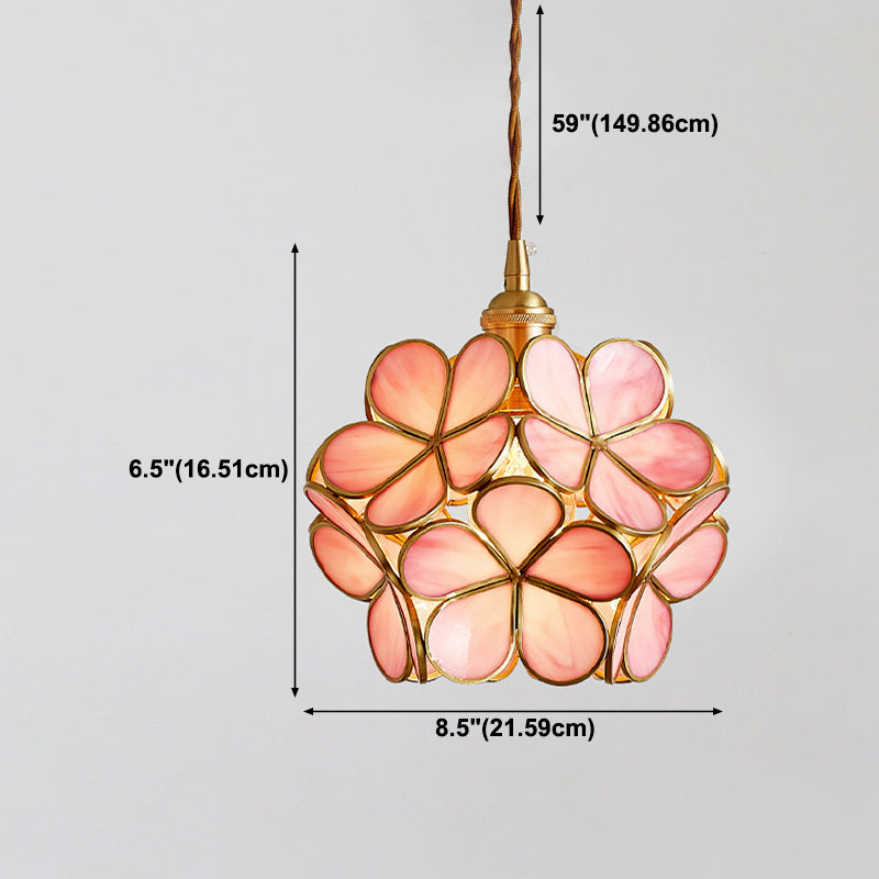 Blütenglas hängendes hungehöriges Licht nordisches Suspension Anhänger Licht