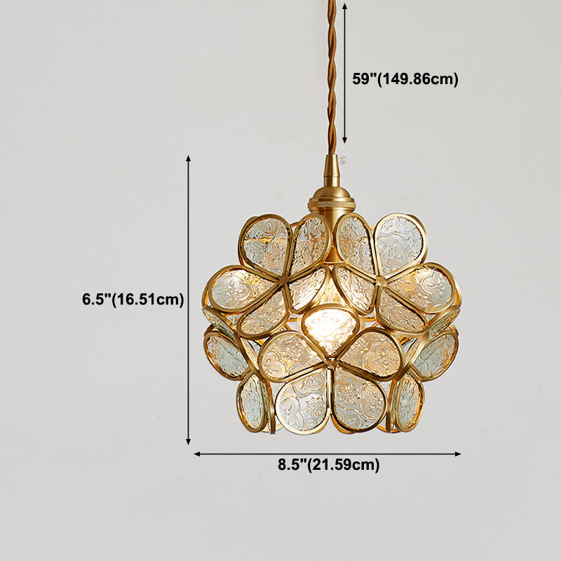Blütenglas hängendes hungehöriges Licht nordisches Suspension Anhänger Licht