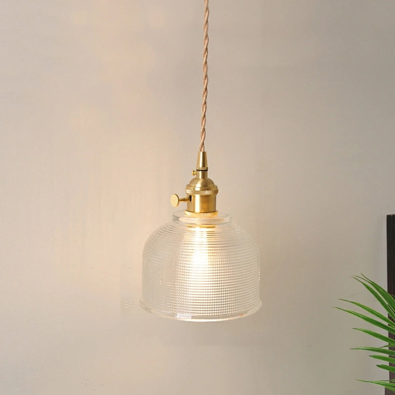 Modern Style Geometric Down Lighting Glass 1 Light Hanging Ceiling Lights