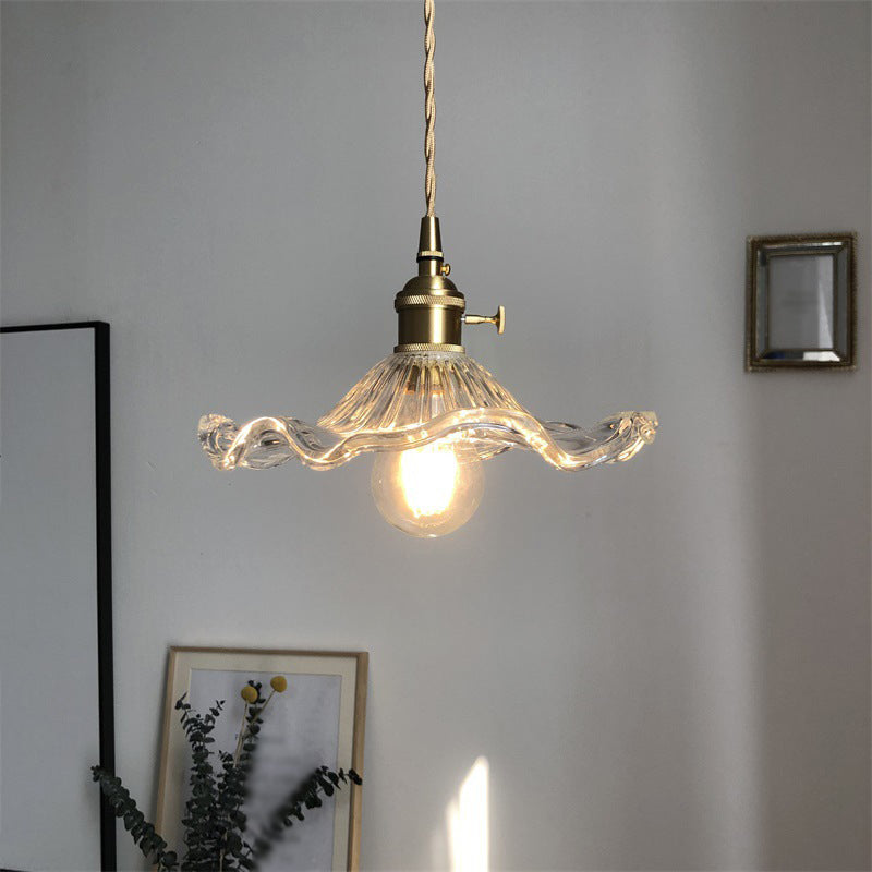 Modern Style Geometric Down Lighting Glass 1 Light Hanging Ceiling Lights