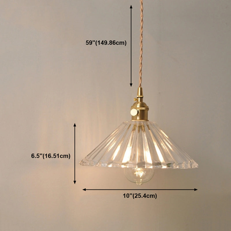 Modern Style Geometric Down Lighting Glass 1 Light Hanging Ceiling Lights