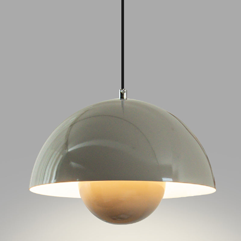 Modern Bud Shape Pendant Light Aluminum Colorful Hanging Pendant for Living Room