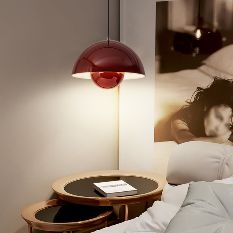 Modern Bud Shape Pendant Light Aluminum Colorful Hanging Pendant for Living Room