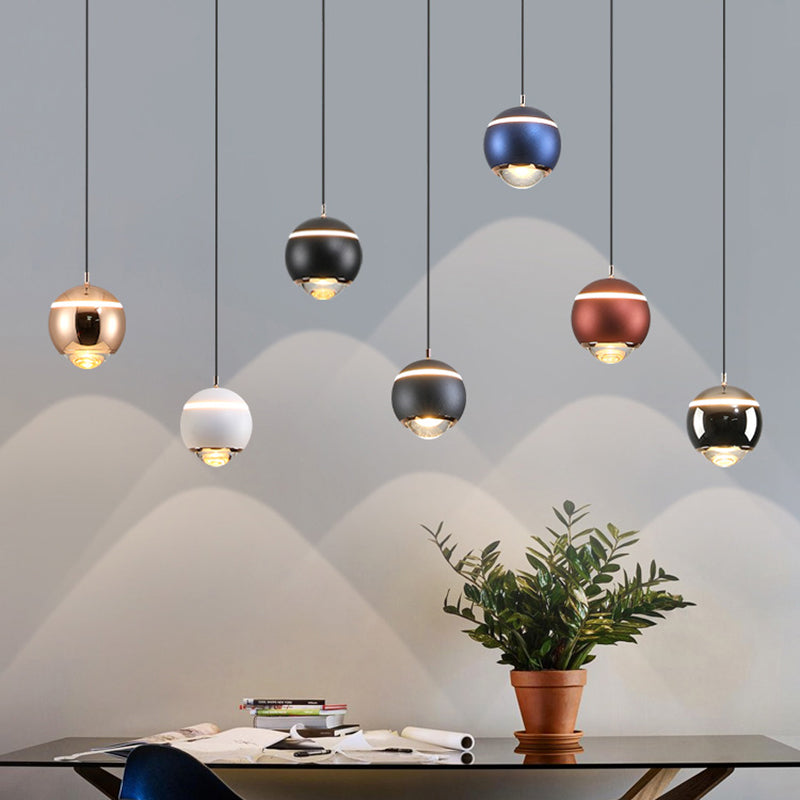 Nordic Globe Form Pendellicht Leichtes Aluminium LED Hanging Anhänger für Wohnzimmer