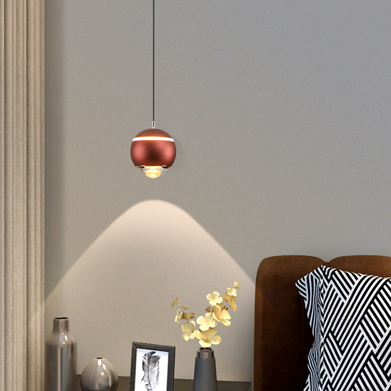 Nordic Globe Form Pendellicht Leichtes Aluminium LED Hanging Anhänger für Wohnzimmer