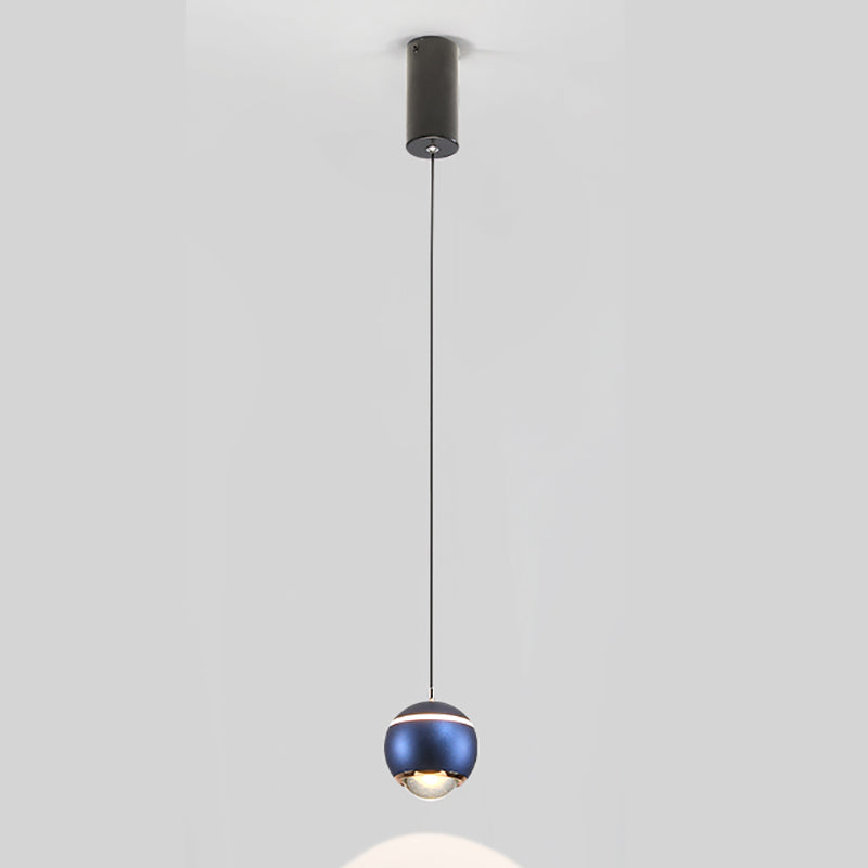 Nordic Globe Shape Pendant Light Aluminum LED Hanging Pendant for Living Room