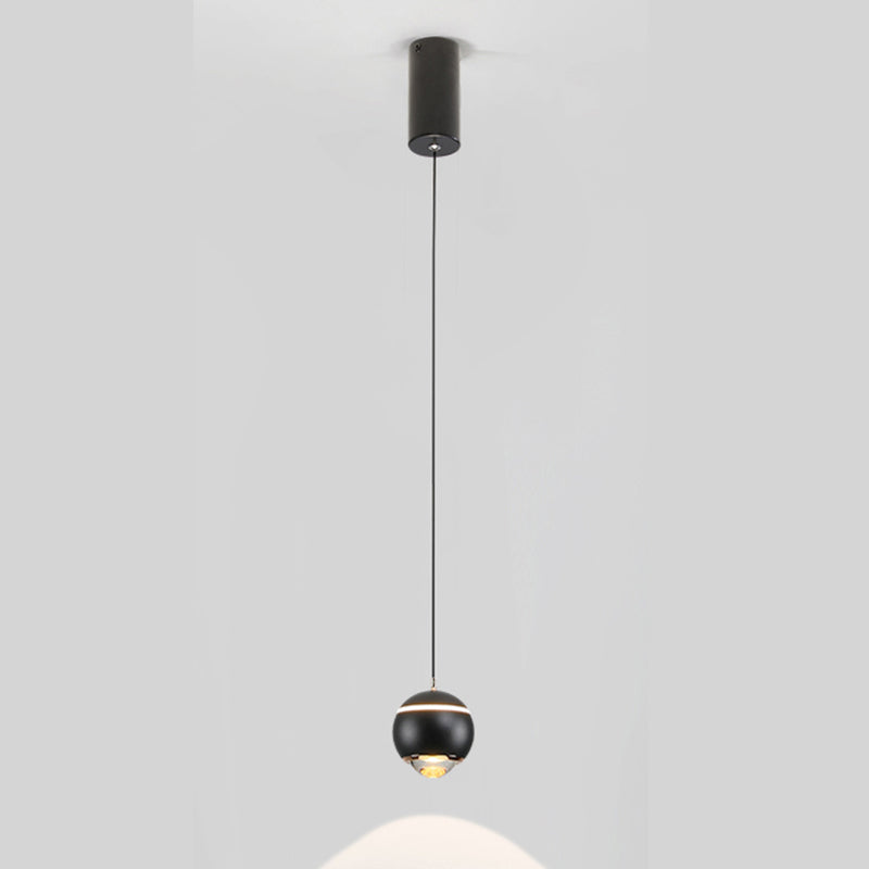 Nordic Globe Shape Pendant Light Aluminum LED Hanging Pendant for Living Room