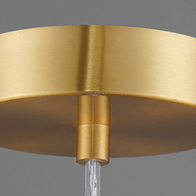 Forme rond Crystal Hanging Light Modern Style Multi Lights Assemblées de luminaires suspendus