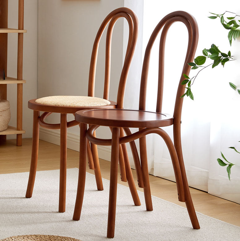Comedor de madera tradicional, cocina, silla lateral, silla trasera Windsor