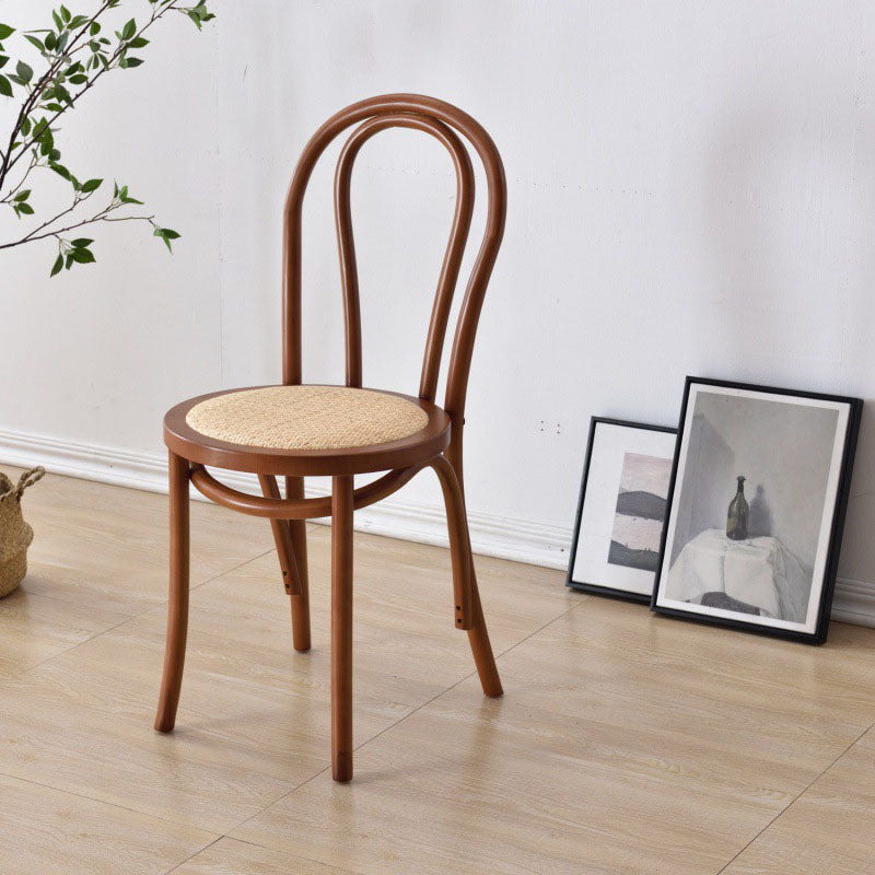 Comedor de madera tradicional, cocina, silla lateral, silla trasera Windsor