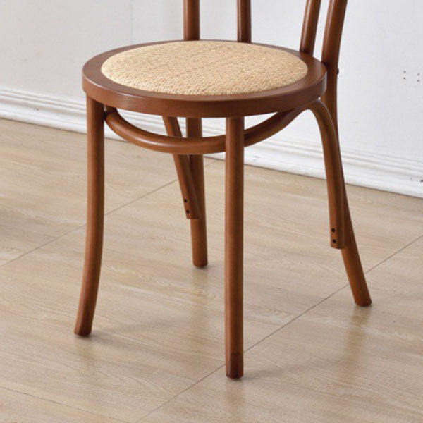 Comedor de madera tradicional, cocina, silla lateral, silla trasera Windsor