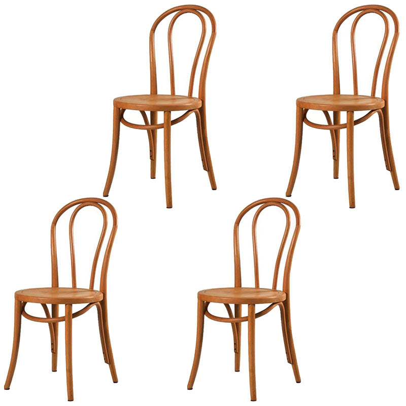 Comedor de madera tradicional, cocina, silla lateral, silla trasera Windsor