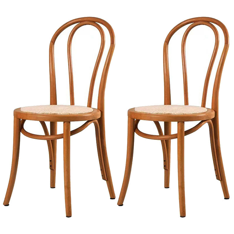 Comedor de madera tradicional, cocina, silla lateral, silla trasera Windsor