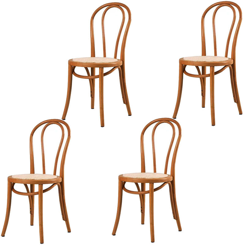 Comedor de madera tradicional, cocina, silla lateral, silla trasera Windsor
