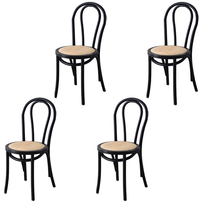 Comedor de madera tradicional, cocina, silla lateral, silla trasera Windsor