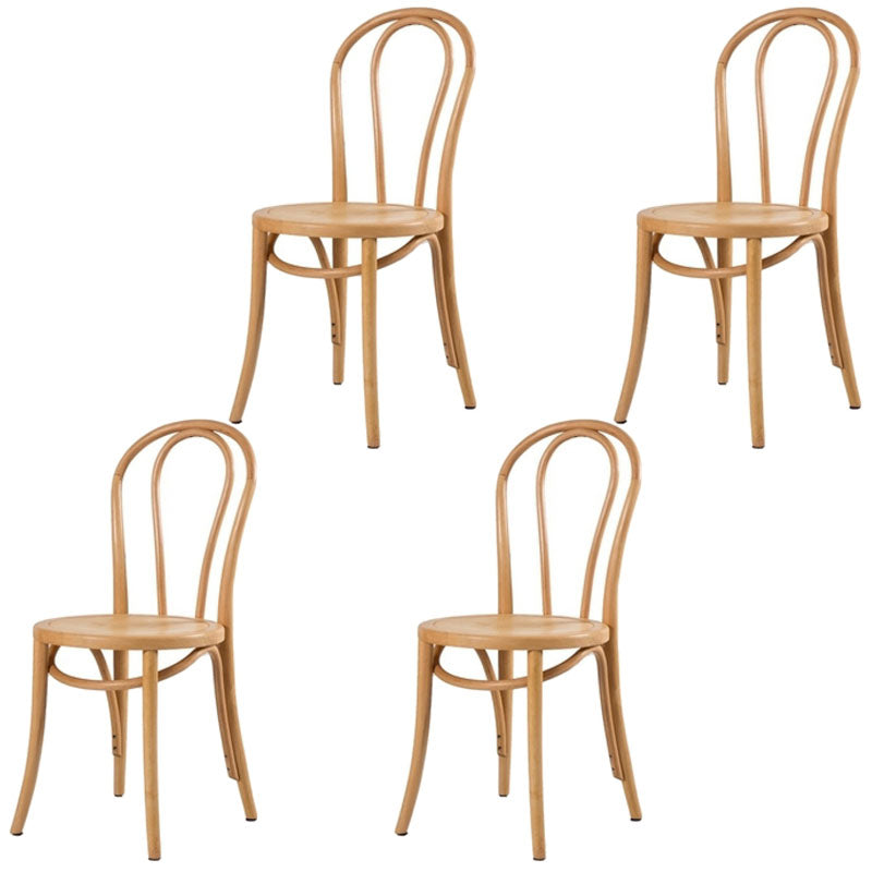 Comedor de madera tradicional, cocina, silla lateral, silla trasera Windsor