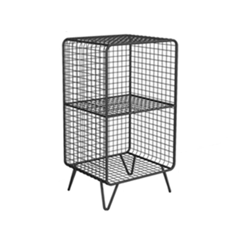 Industrial Style Standard Bookcase Metal Closed Back Bookshelf for Home Office