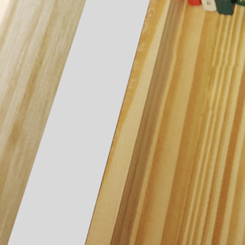 Wood Floating Bookcase Contemporary Style Wall Mounted Book Shelf