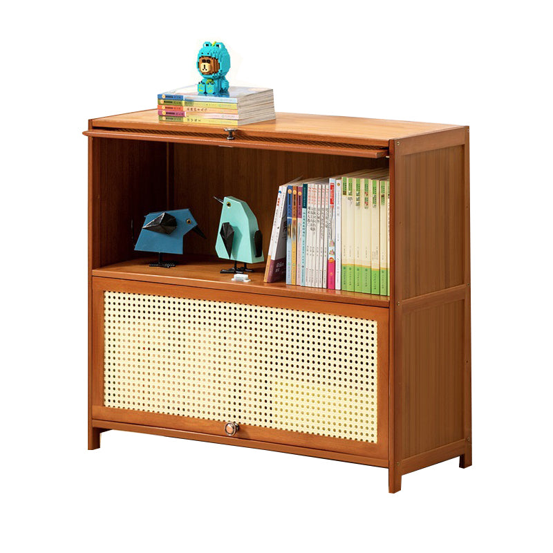 Brown Color Barrister Bücherregal zeitgenössischer Bambusbuch für Heimbüro