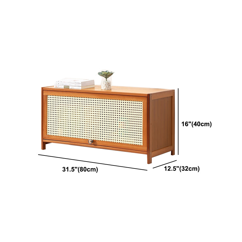 Brown Color Barrister Bücherregal zeitgenössischer Bambusbuch für Heimbüro