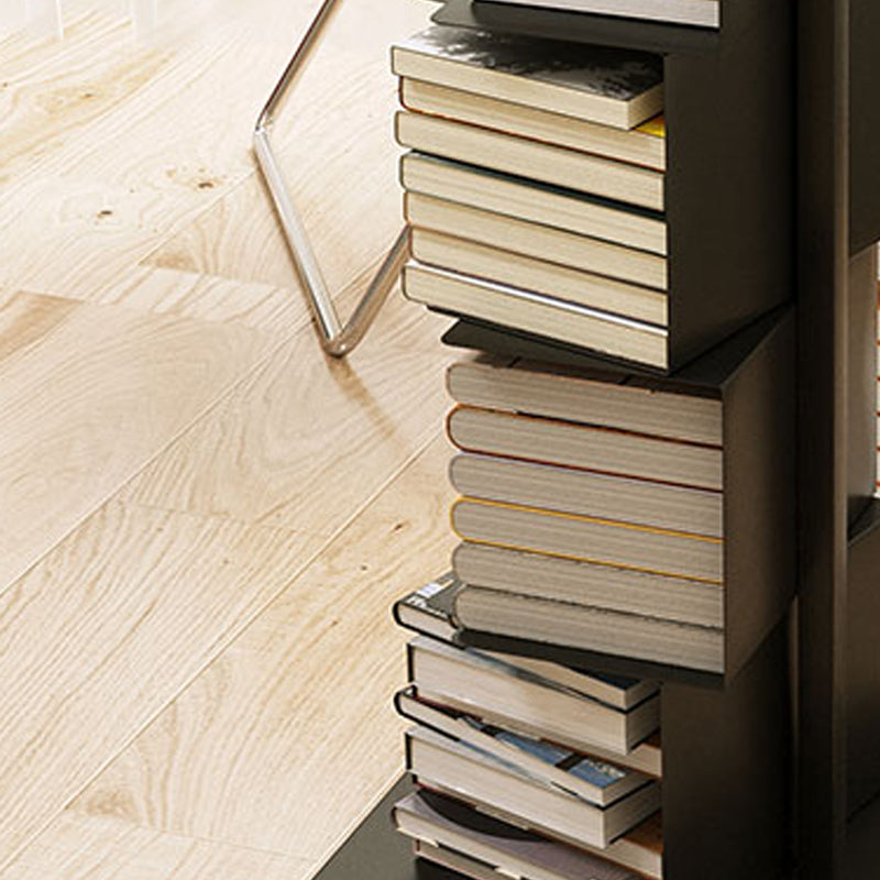 Closed Back Bookshelf Contemporary Style Vertical Bookcase for Home Office