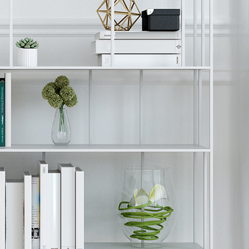 Industrial Style Metal Bookshelf 5-shelf Open Shelf Bookcase for Home