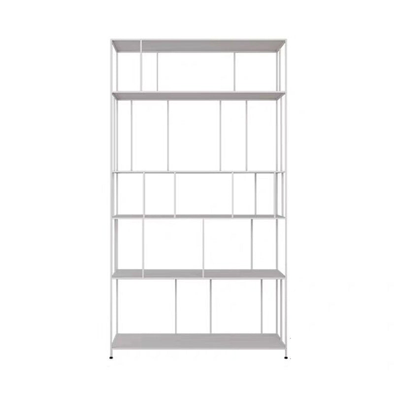 Industrial Style Metal Bookshelf 5-shelf Open Shelf Bookcase for Home