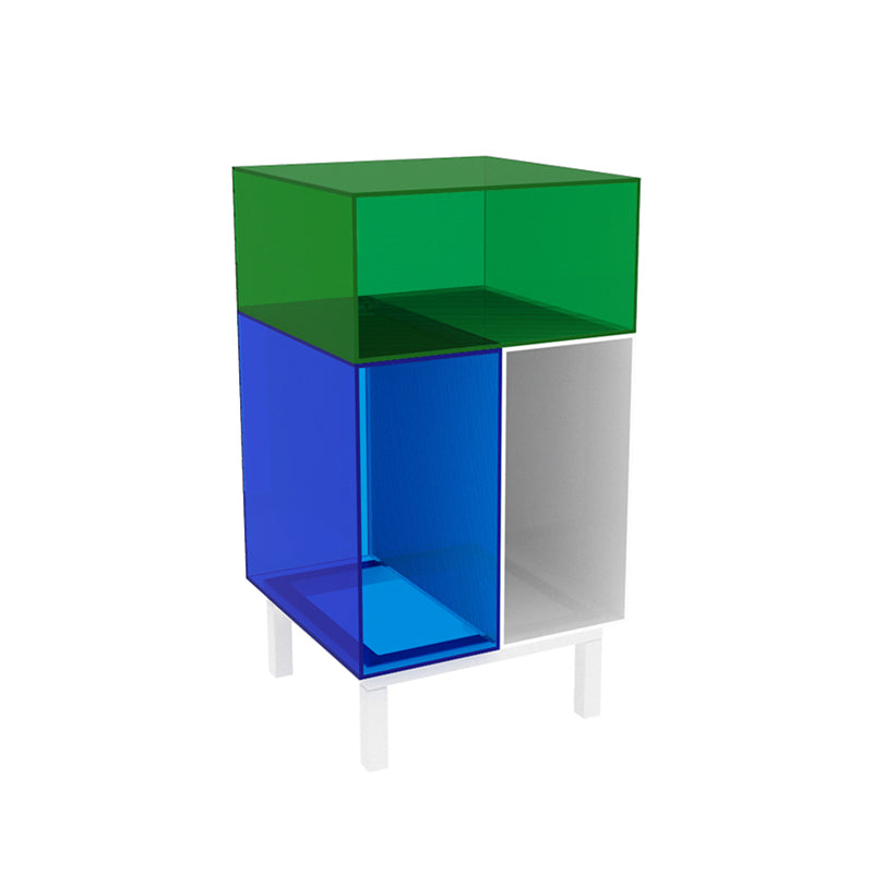 Libreria in stile contemporaneo di libreria chiusa in acrilico per home office