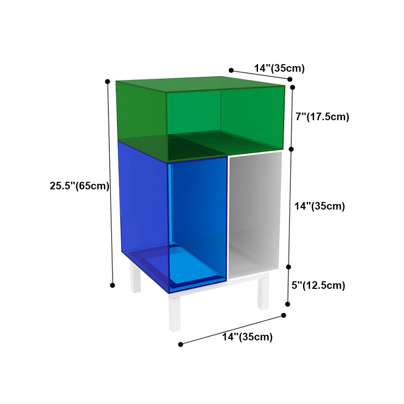 Libreria in stile contemporaneo di libreria chiusa in acrilico per home office