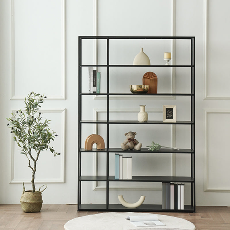 Industrial Style 5-Shelf Bookshelf Open Shelf Bookcase for Home Office