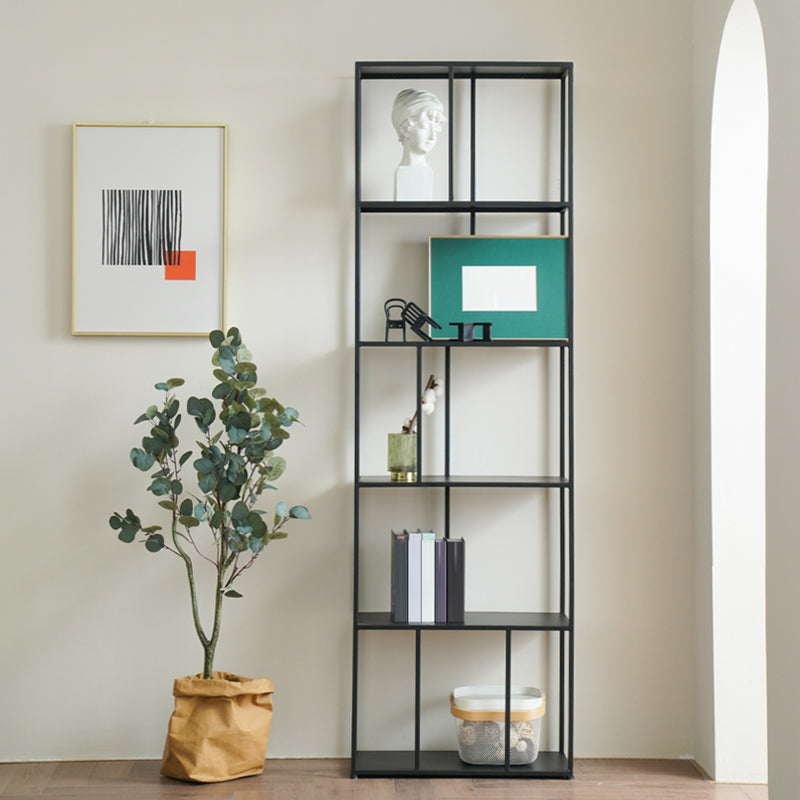 Industrial Style 5-Shelf Bookshelf Open Shelf Bookcase for Home Office