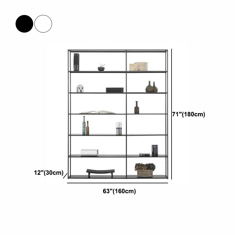 Industrial Style 5-Shelf Bookshelf Open Shelf Bookcase for Home Office