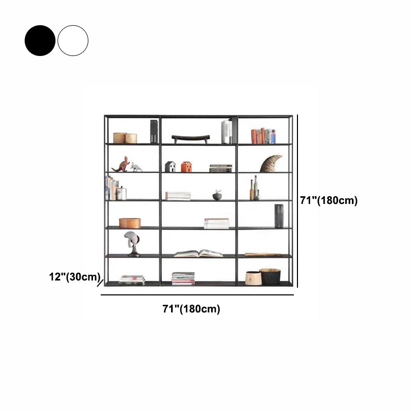 Industrial Style 5-Shelf Bookshelf Open Shelf Bookcase for Home Office