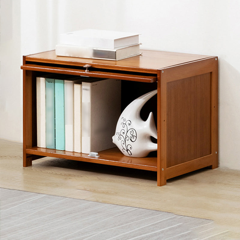 Contemporary Bamboo Barrister Bookcase Doors Included Bookcase for Home Office