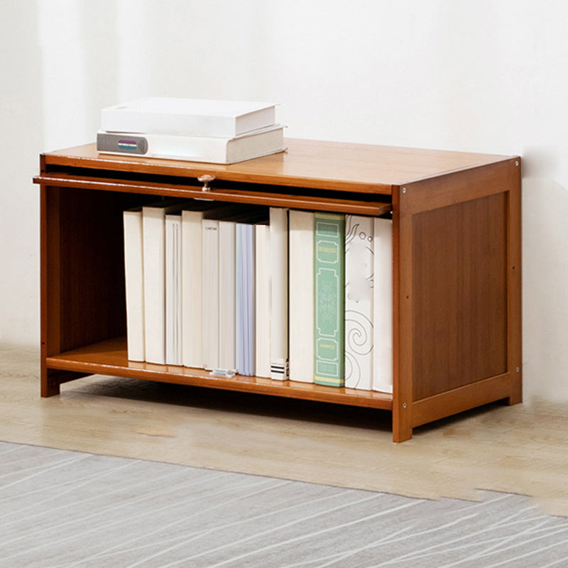 Contemporary Bamboo Barrister Bookcase Doors Included Bookcase for Home Office