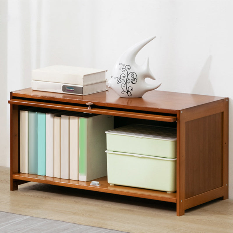 Contemporary Bamboo Barrister Bookcase Doors Included Bookcase for Home Office