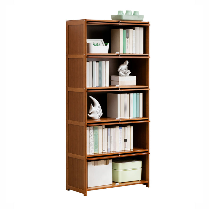 Contemporary Bamboo Barrister Bookcase Doors Included Bookcase for Home Office