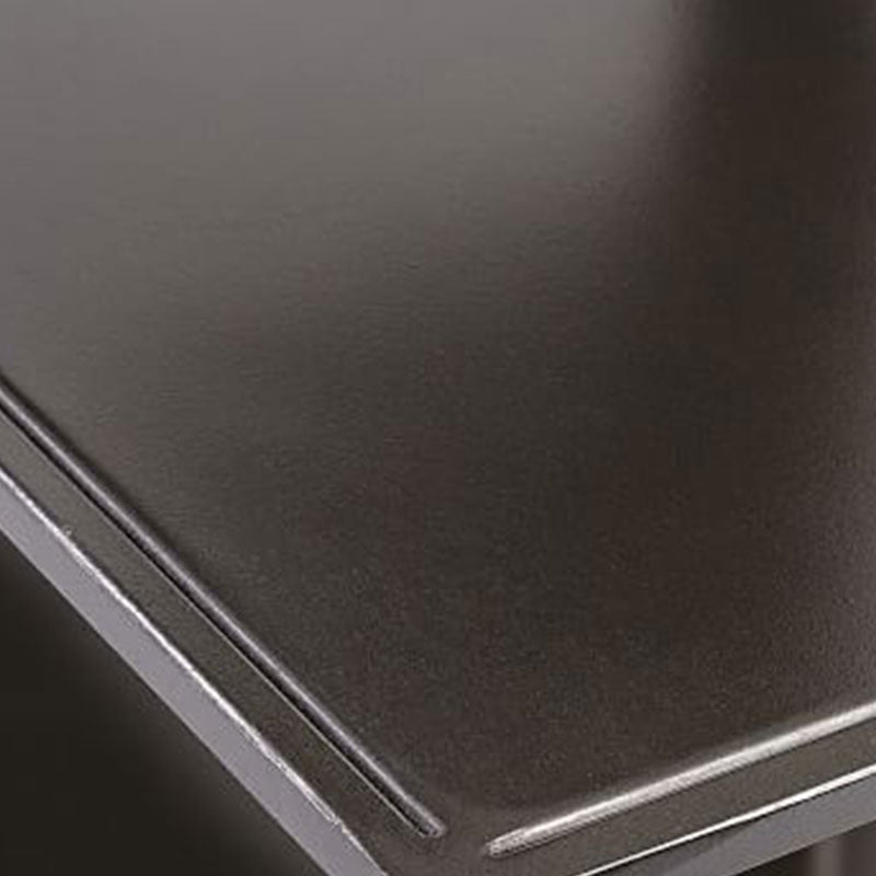 Industrial Style Open Metal Bookcase with Rectangular Shelves