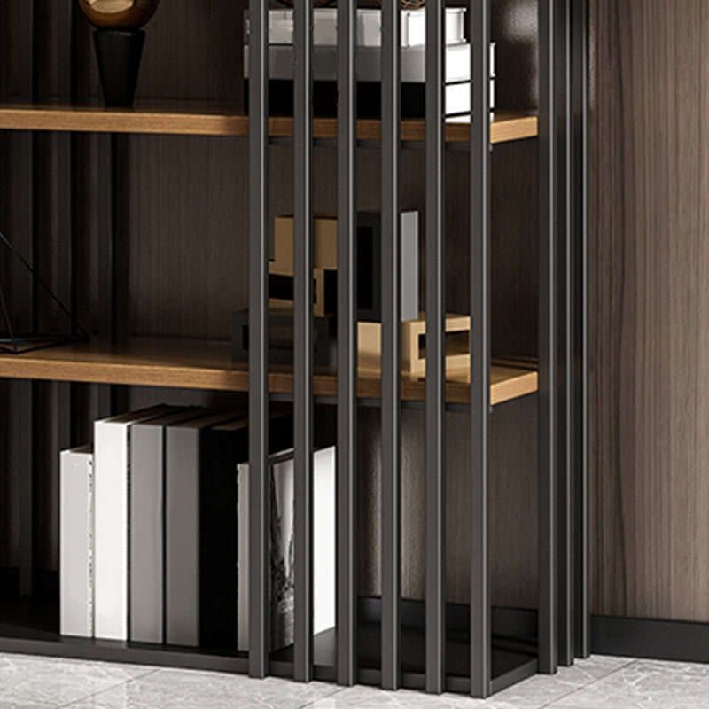 Open Metal Etagere Bookcase Industrial Shelf Bookcase with Shelves